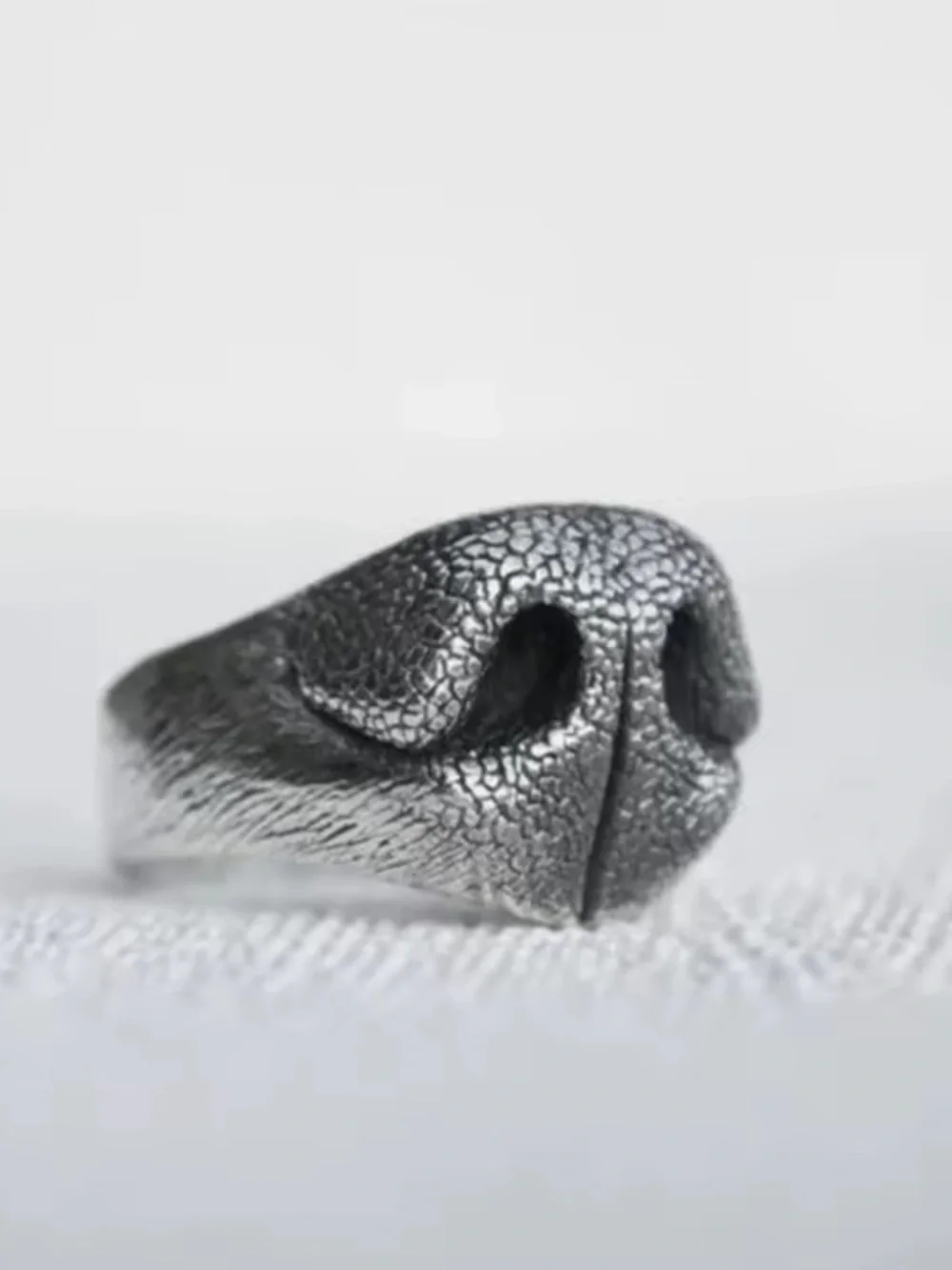 Rustic Ram Skull Statement Ring | Adjustable Vintage Silver Animal Ring